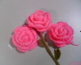 酒杯玫瑰花的钩法视频,轻松掌握优雅花艺技巧